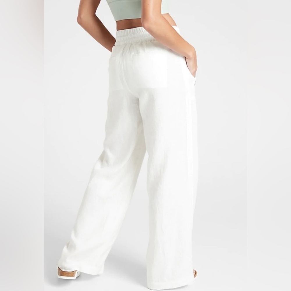Athleta Cabo Linen Wide Leg Pant - Picture 2 of 6